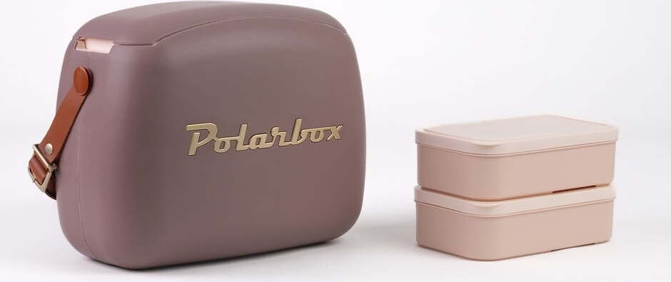 Hnědý chladicí box 6 l Classic Gold – Polarbox