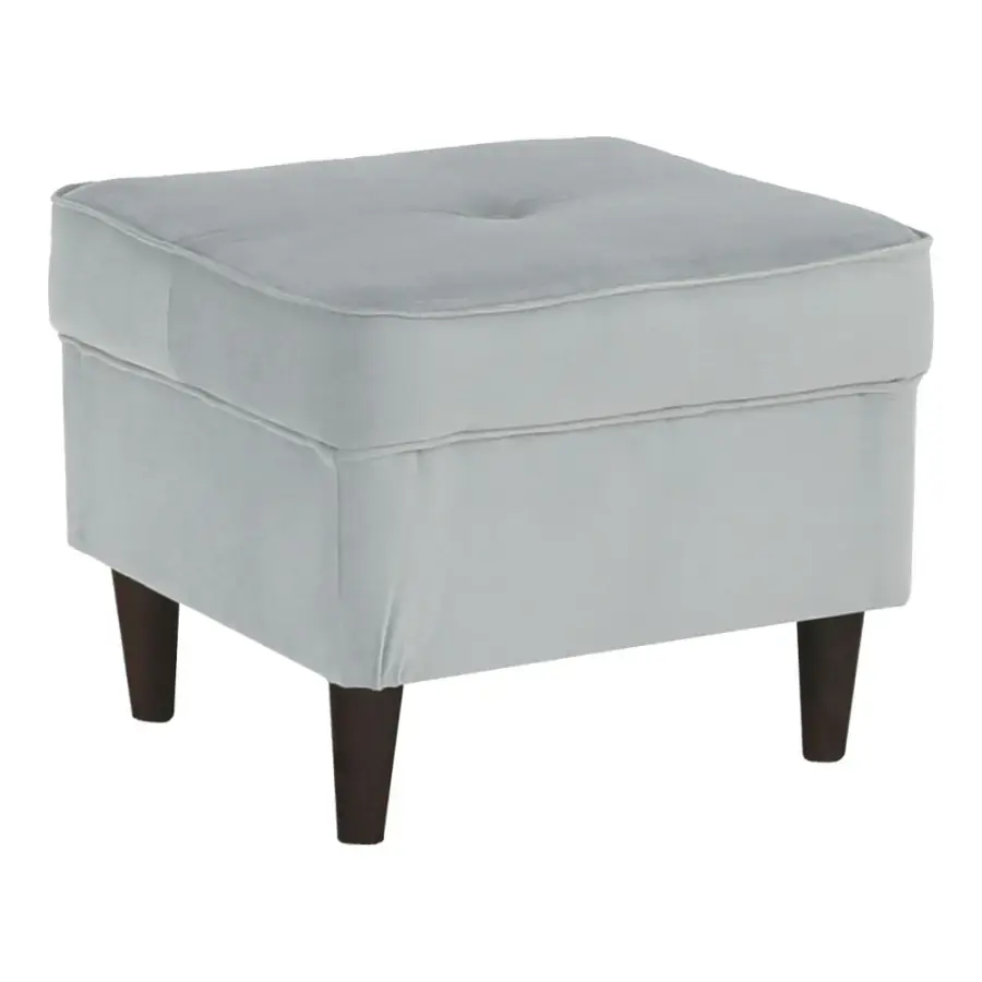 Tempo Kondela Taburet RUFINO 3 NEW, světlešedá/ořech