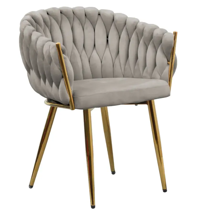 Tempo Kondela Jídelní křeslo DEILA, šedohnědá