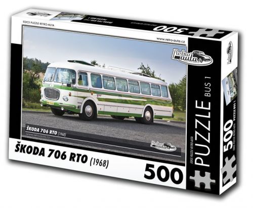 Puzzle BUS 1 - ŠKODA 706 RTO (1968) - 500 dílků