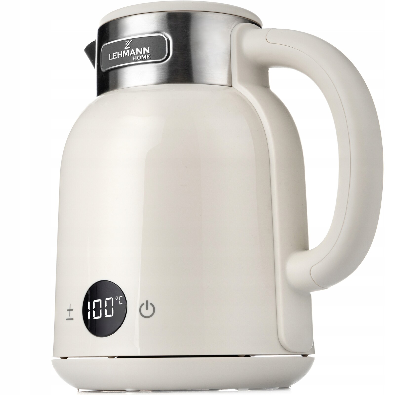 Bezdrátová Rychlovarná Konvice Z Retro Oceli, Krémová, Bílá, 2200 W, 1,5 L