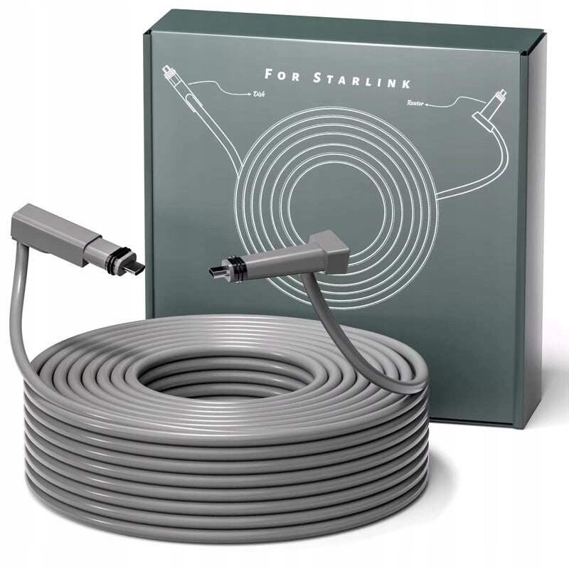 Kabel Dishy pro Starlink V2/Gen2 46M Cat5e Edup Ethernet satelitní