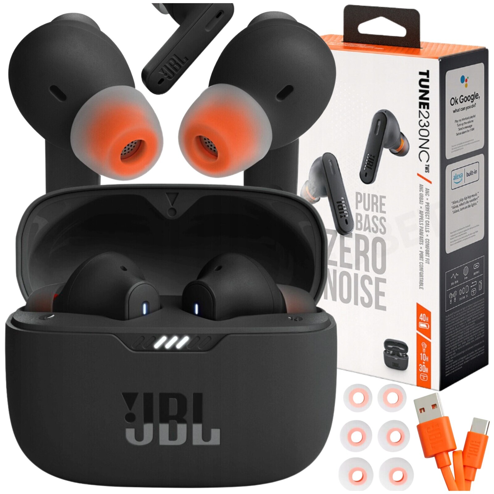 Bezdrátová Sluchátka Jbl Tube Tws Černá Bass Bluetooth