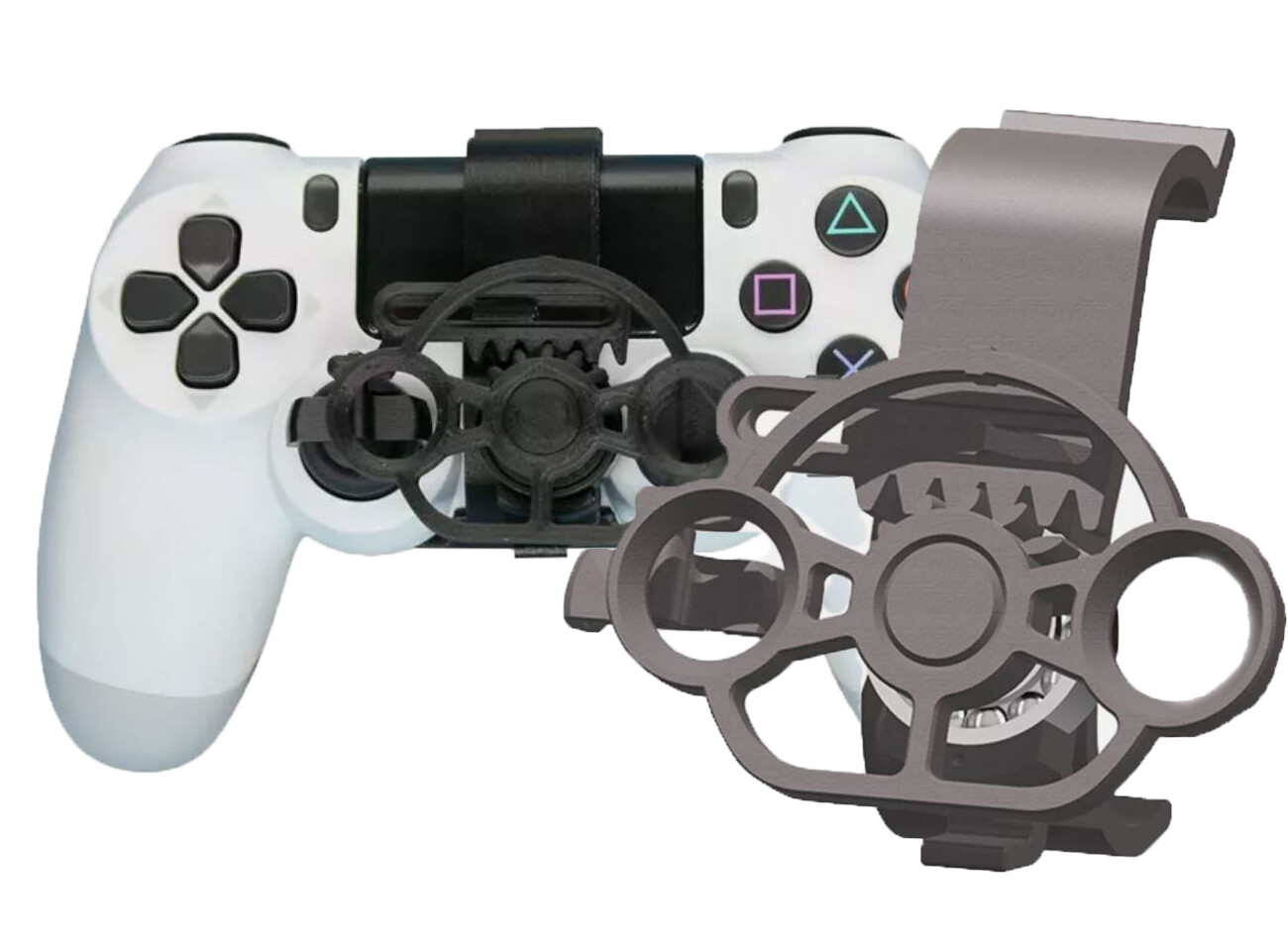 Mini volant mini racing wheel návlek na pad PS4 P4 Pro Slim Černý