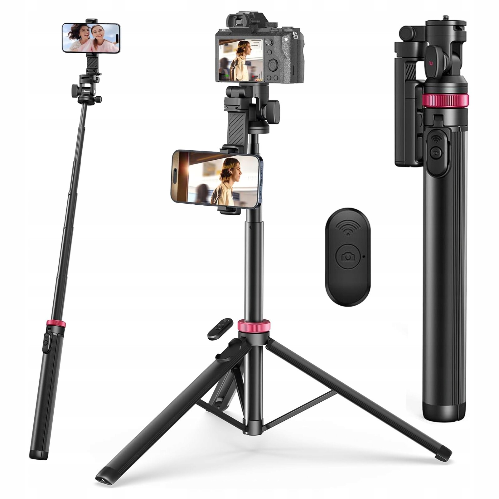 Stativ Selfie tyč Ulanzi MT-78 držák na smartphone Bluetooth dálkové ovládání