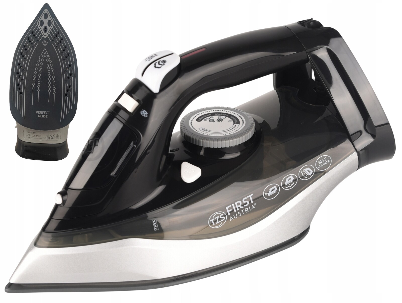 Žehlička 2720W First Austria Keramická žehlicí plocha Para Auto Clean