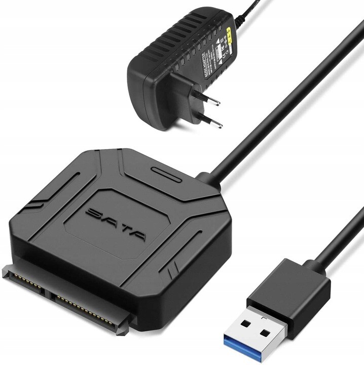 Adapter Pro Pevné Disky, Kabel Ssd Hdd 2.5'' 3.5'' Usb-a 3.0 Sata Disk