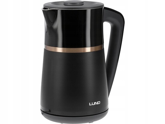 Elektrická Konvice 1.7 L Regulace Teploty Černá