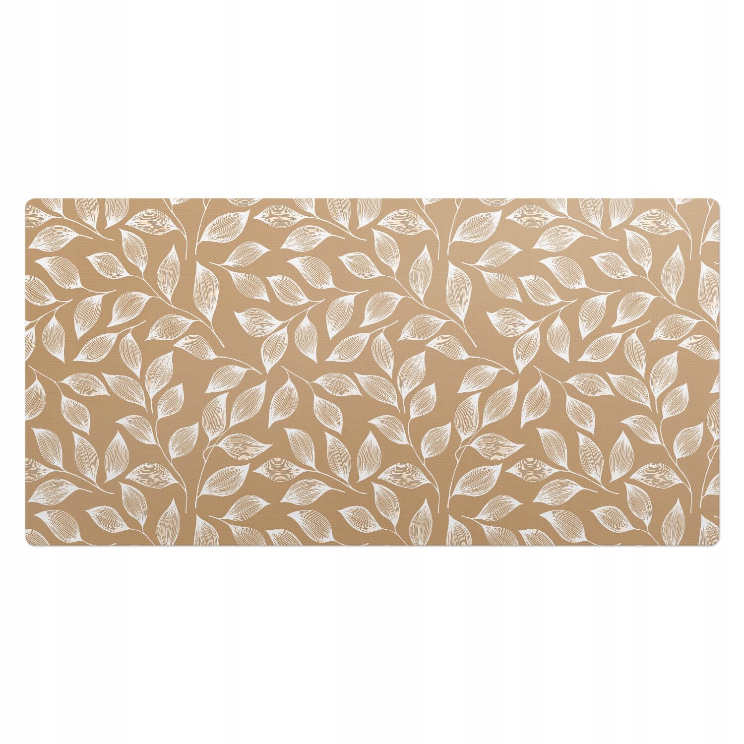 Prostiskluzová podložka pod myš a klávesnici Listy na větvičkách 100 x 50 cm