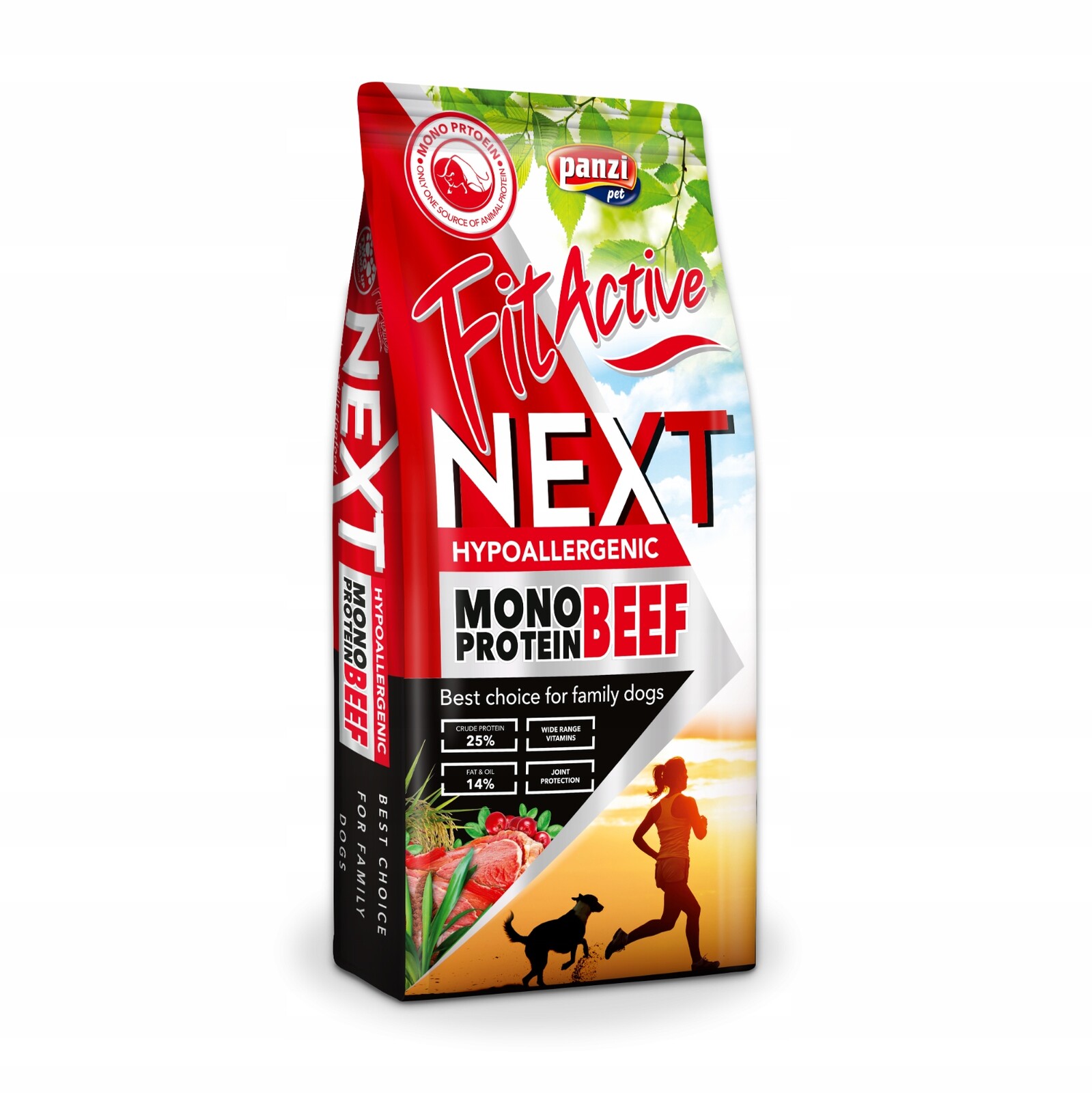 FitActive Next Hypoallergenic Mono hovězí s brusinkami - 15 kg