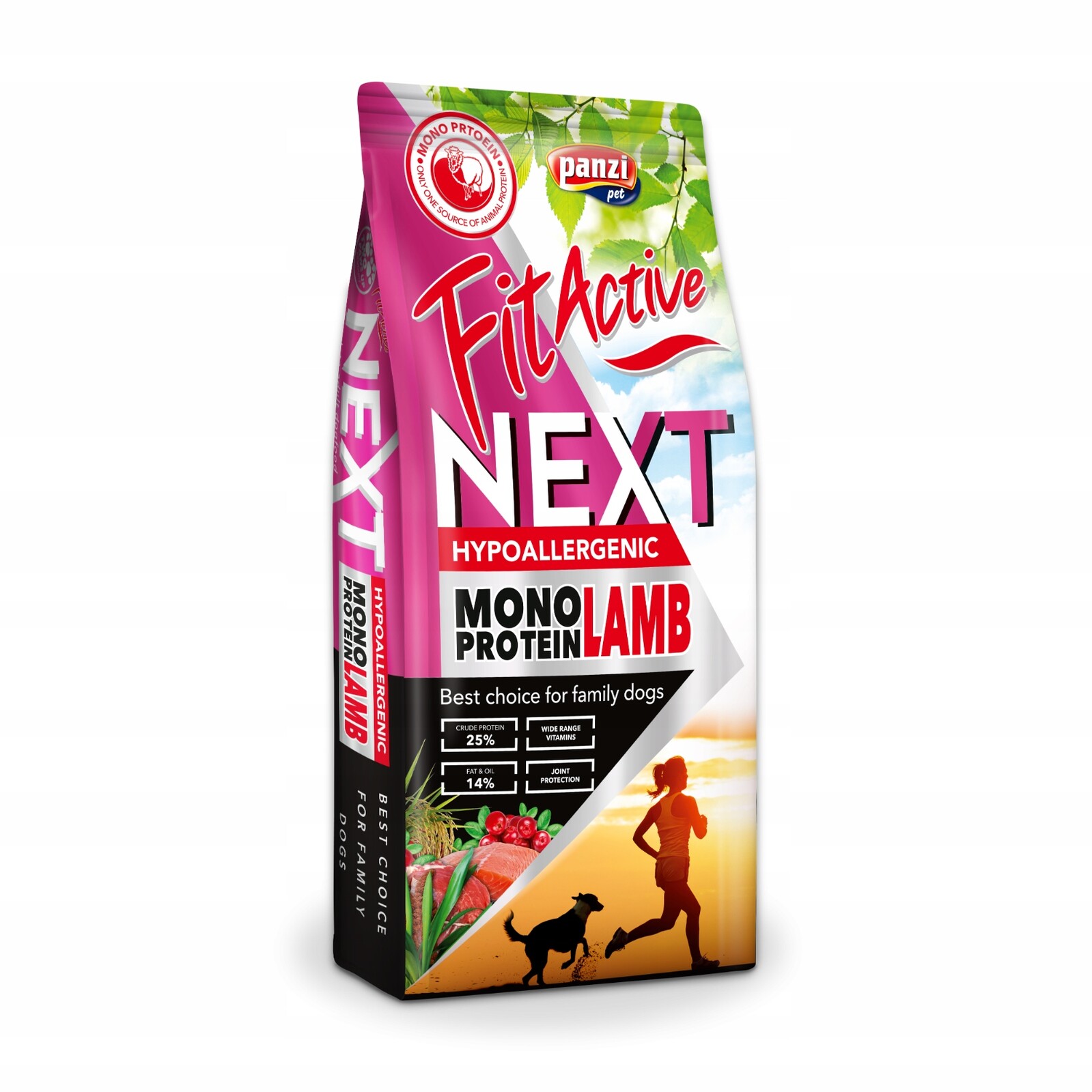 FitActive Next Hypoallergenic Monoprotein jehněčí - výhodné balení: 2 x 15 kg