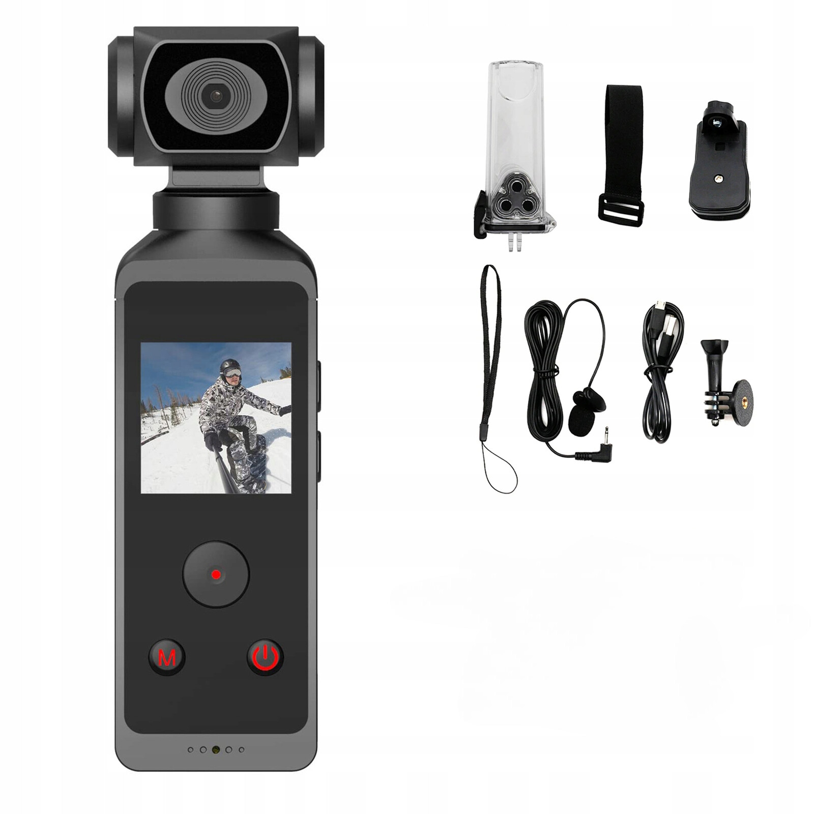 Digitální Minikamera 4K Hd Voděodolná Sportovní Kapesní Kamera Na Helmu