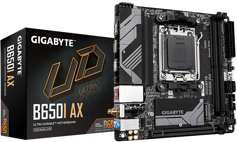 Základní deska Gigabyte B650I Ax 1.0, AM5, DDR5, Sata, M.2