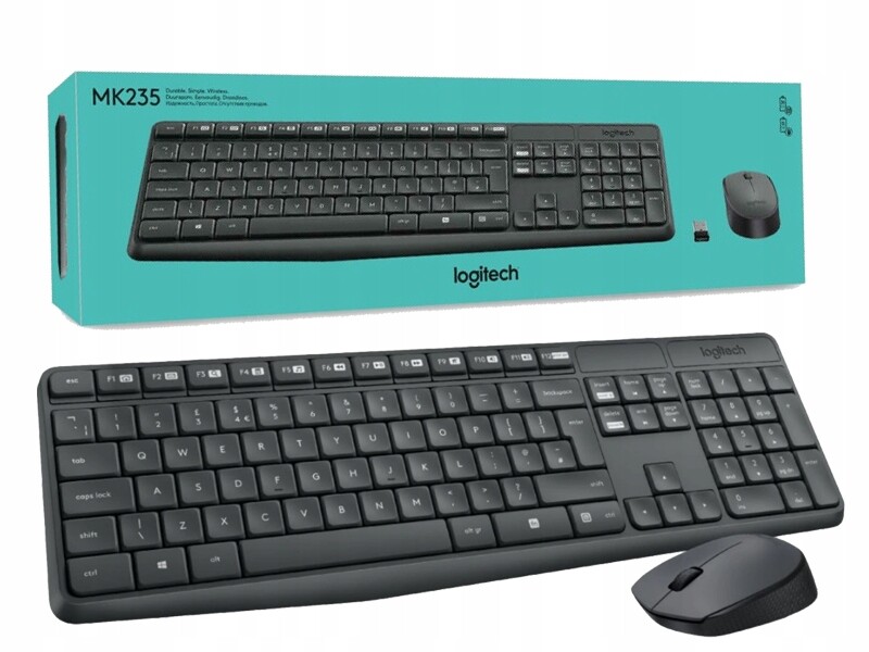 Logitech Sada klávesnice a Bezdrátová myš MK235