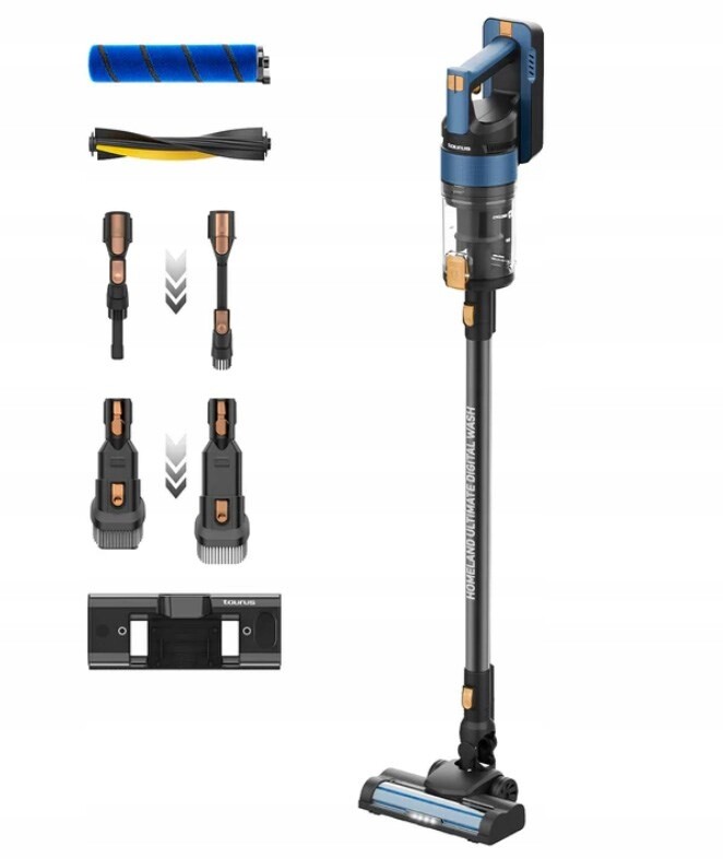 Tyčový vysavač bezdrátový vysavač s funkcí mopování Taurus Homeland Wash