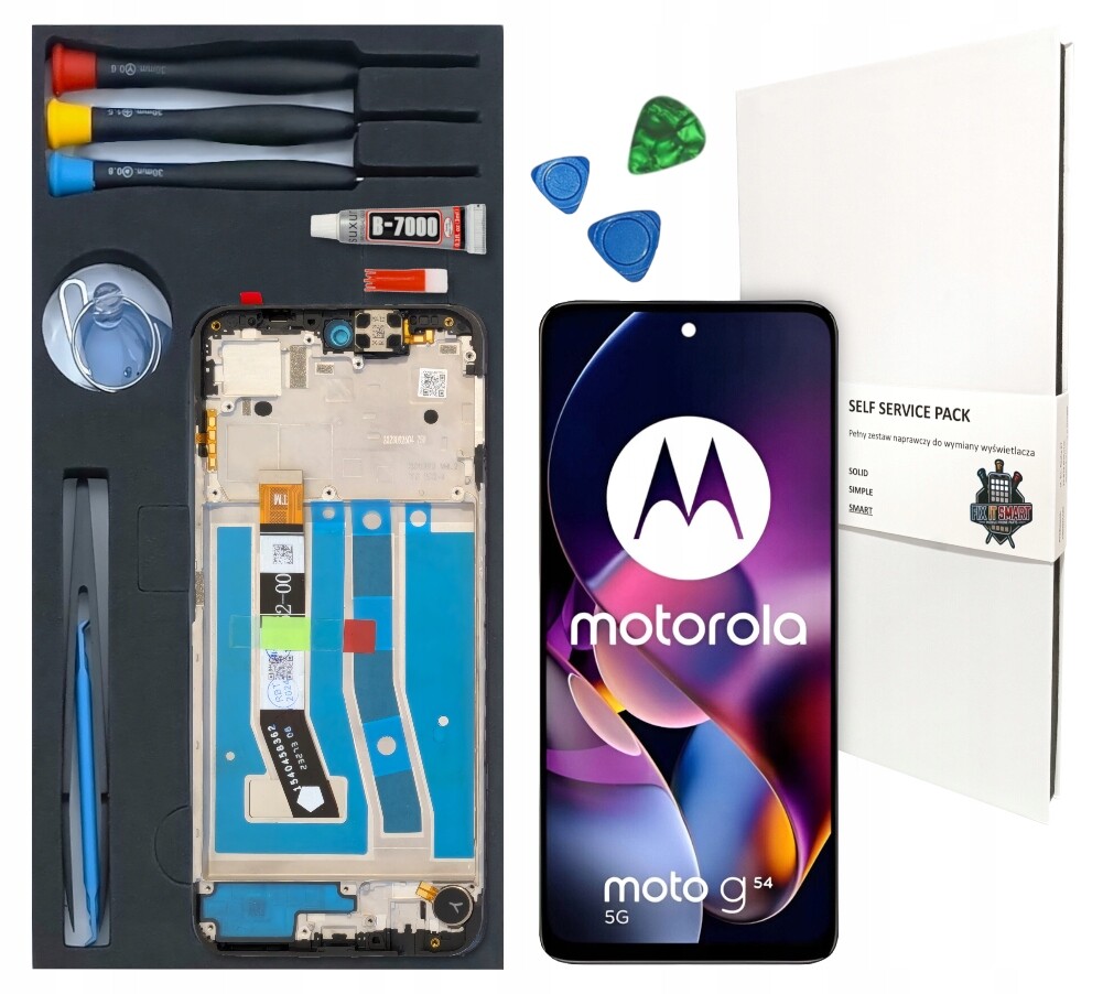 LCD displej Pro Motorola Moto G54 Rámeček Sada Pro Výměnu Displeje