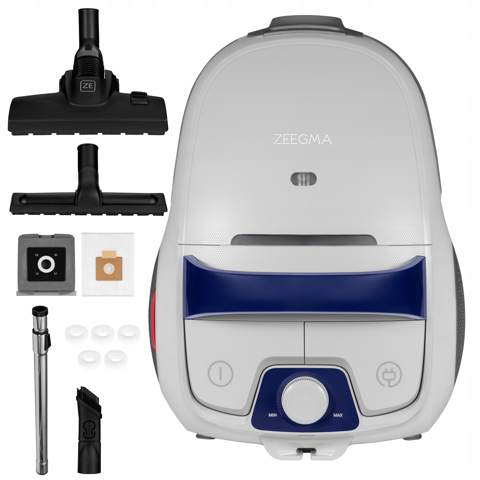 Vysavač Sáčkový Tichý Výkonný Pro Domácnost Hepa H13 Vonné Kroužky Sáčky