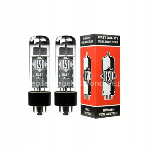 EL34 Rsd – 2 ks – vybraný pár