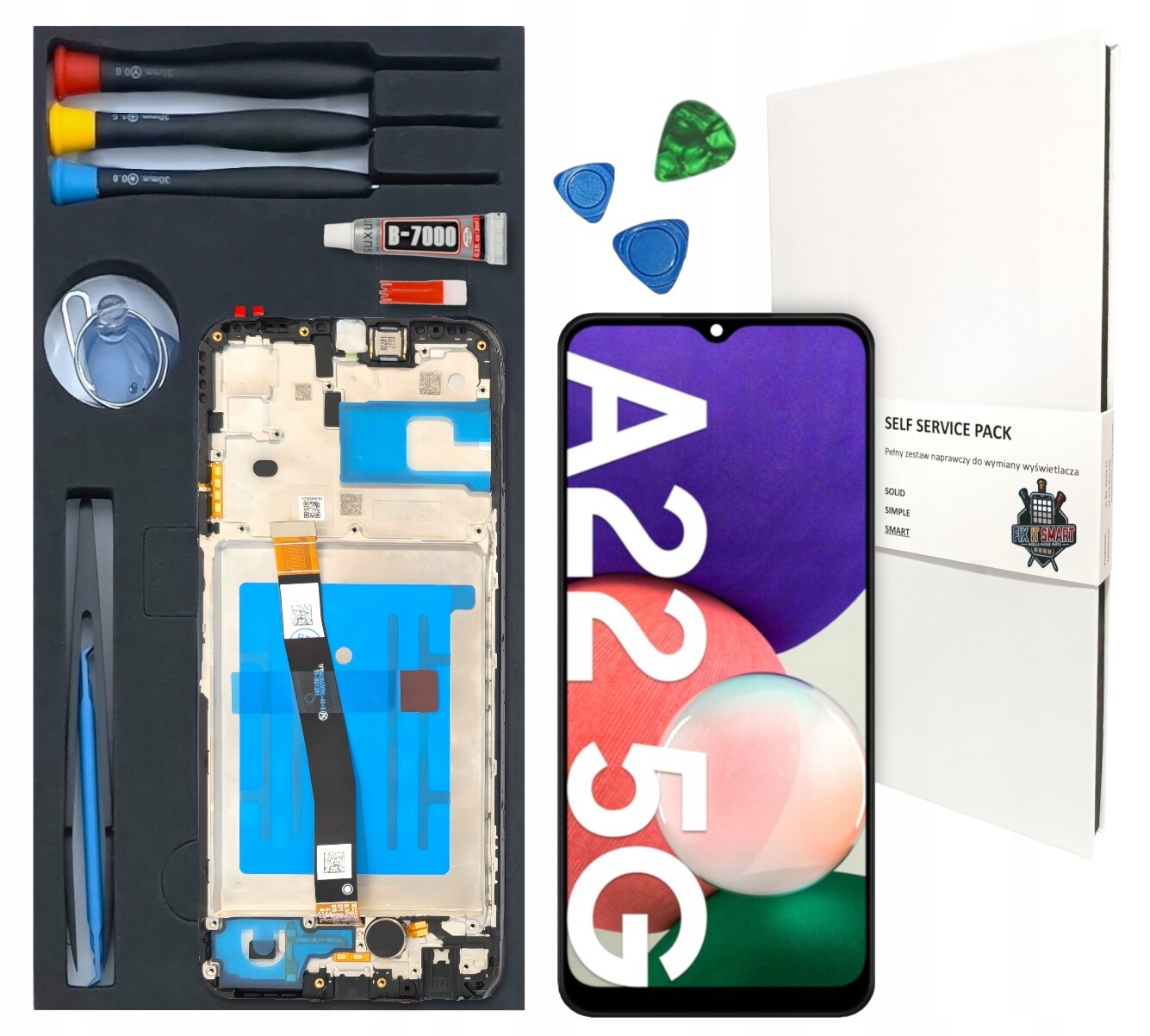 LCD displej Pro Samsung Galaxy A22 5G Originál Rámeček Výměnná Sada