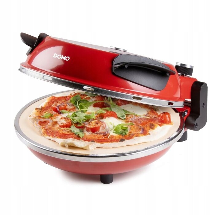 Domo DO9284PZ Kamna na pizzu 1200 W, Kámen 32 cm, 400 °C, 2 lopatky