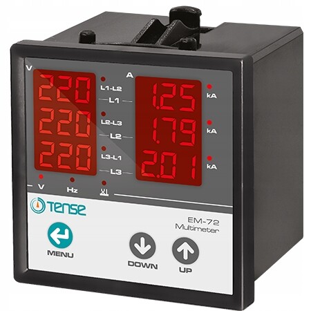 3-fázové digitální měřiče Multimetr proudu Napětí Indikátor frekvence X/5