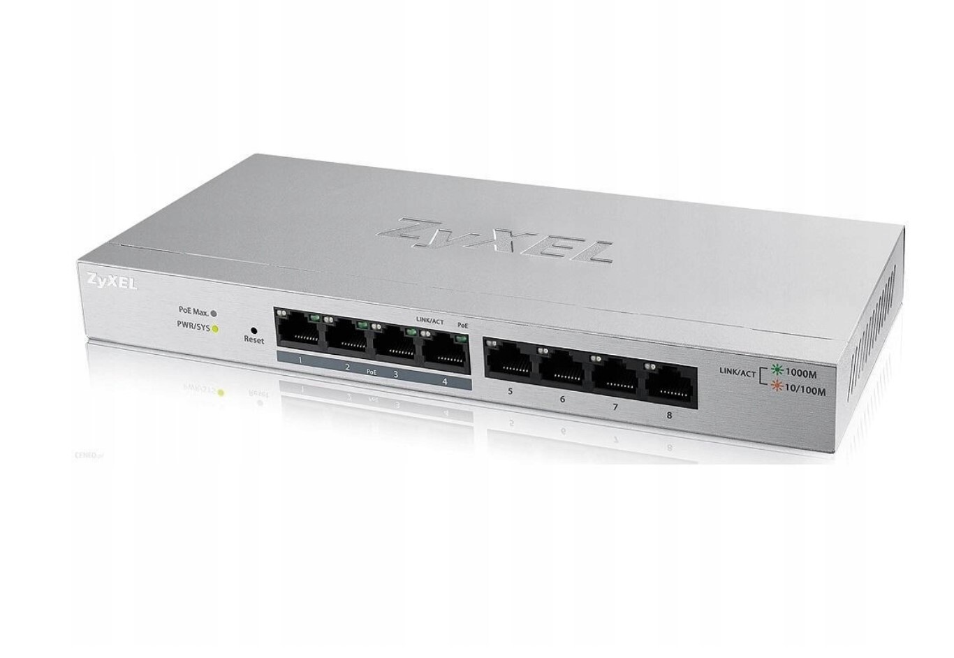 Switch přepínač Zyxel GS1200-8HPV2