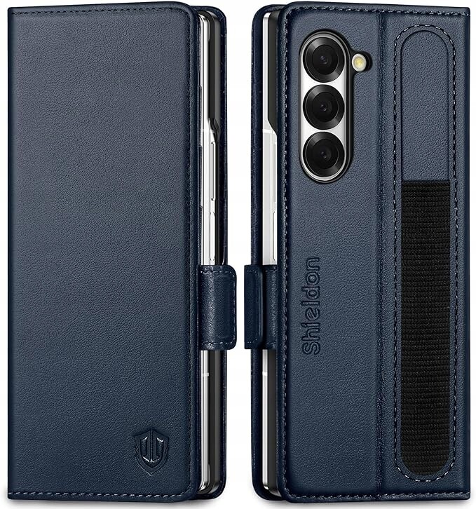 Shieldon pouzdro pro Samsung Galaxy Z Fold6 peněženka Tmavě modrá