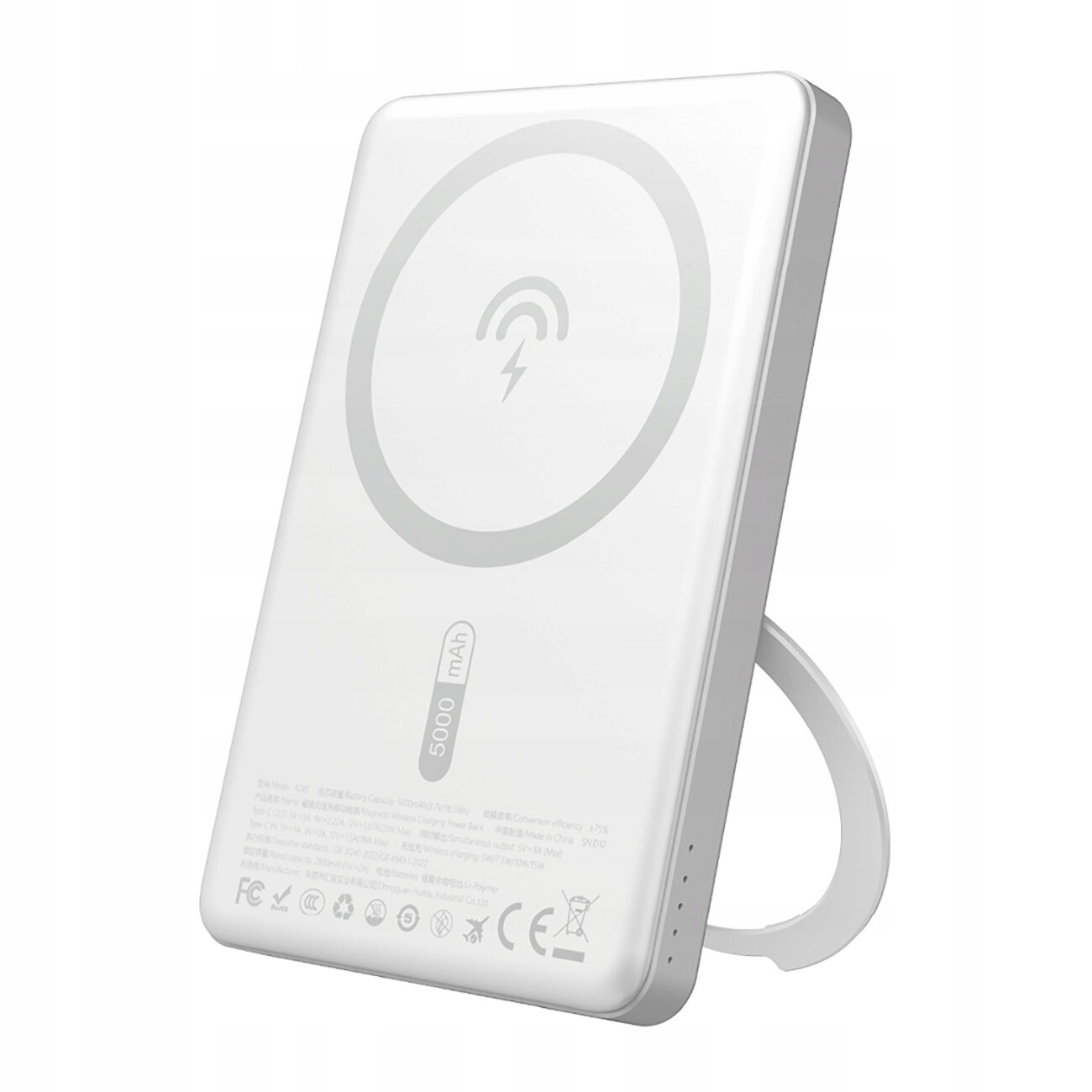 Powerbanka s MagSafe a stojánkem 20 W Pd 5000 mAh stříbrná