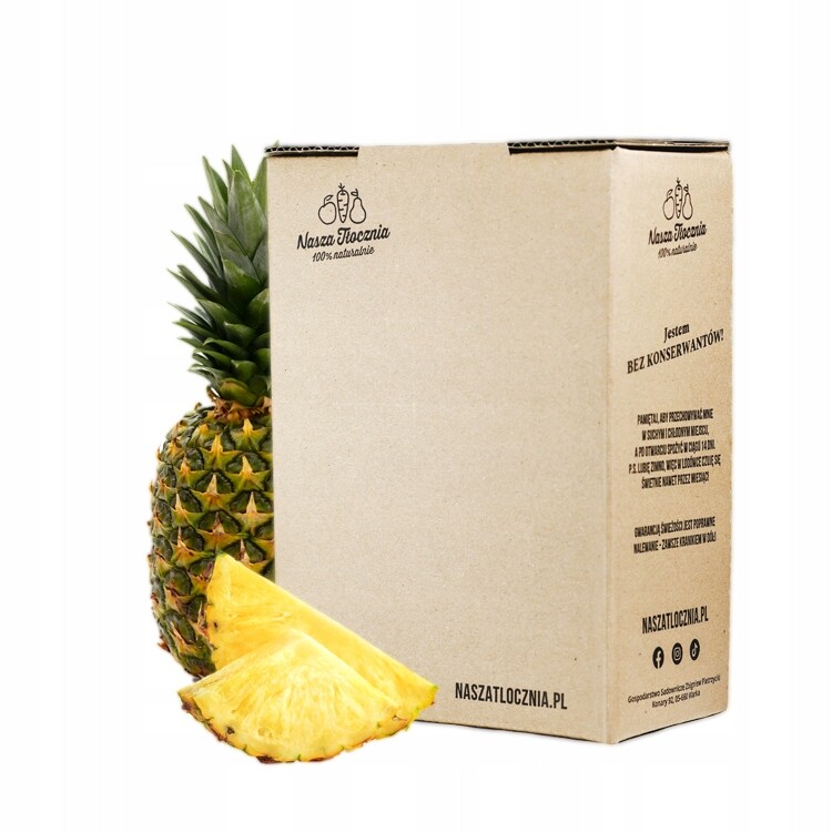 Šťáva z Ananasu 100% Ananas Nfc Nasza Tłocznia kyselina listová přírodní 3L