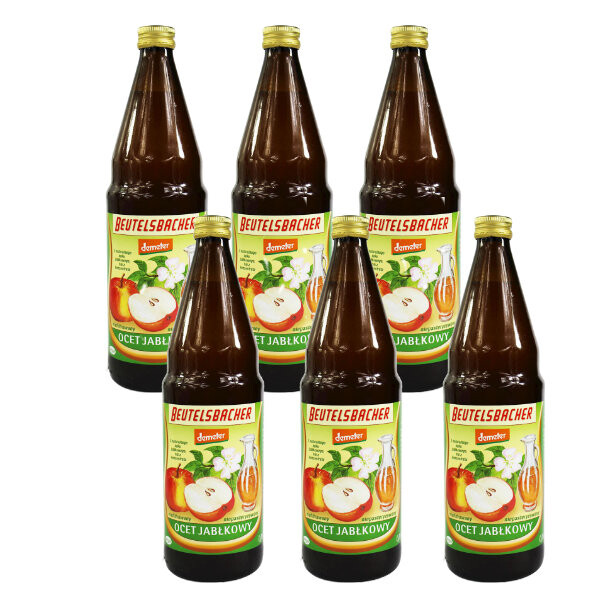Beutelsbacher 6 x Jablečný ocet nefiltrovaný Bio 750 ml
