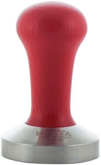 Tamper Motta na šlehání tampování kávy červená 53 mm