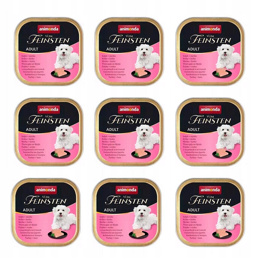Vlhké krmivo Animonda Krůta s šunkou 150 g 9 ks