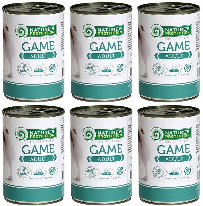 Nature's Protection Adult Game Zvěřina 6 x 400 g
