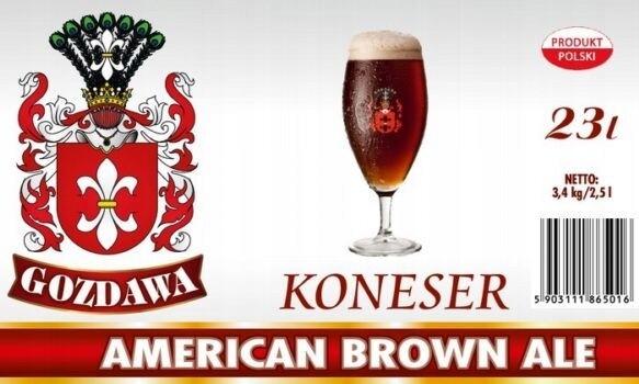 Pivní pivo Koneser American Brown Ale