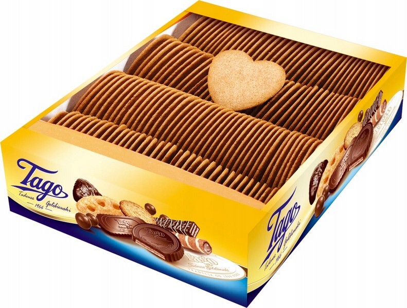 Sušenky Tago sladké srdíčka kořeněné 2.5 kg Volné