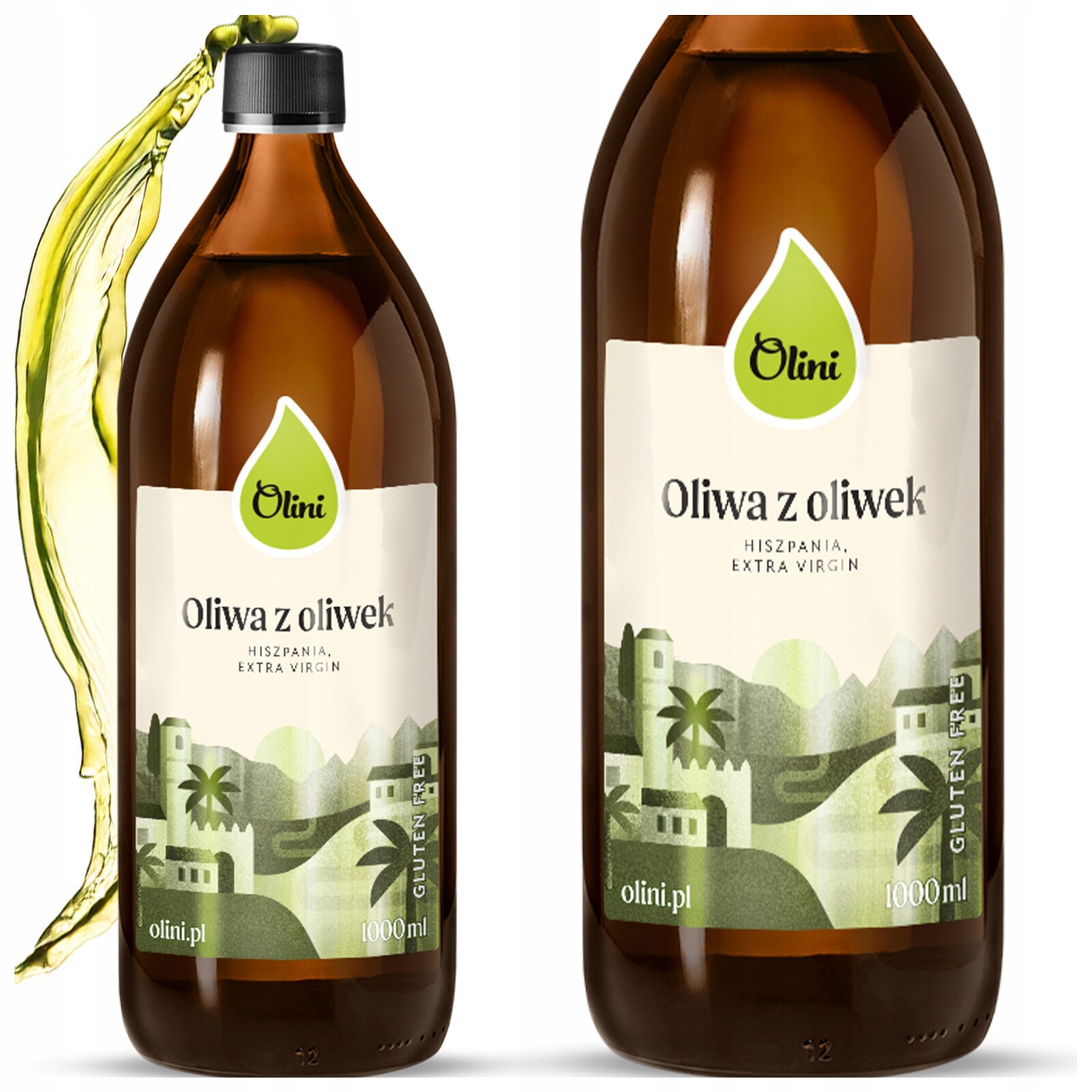 Olivový olej španělský extra virgin Lisovaný za studena Olini 1l