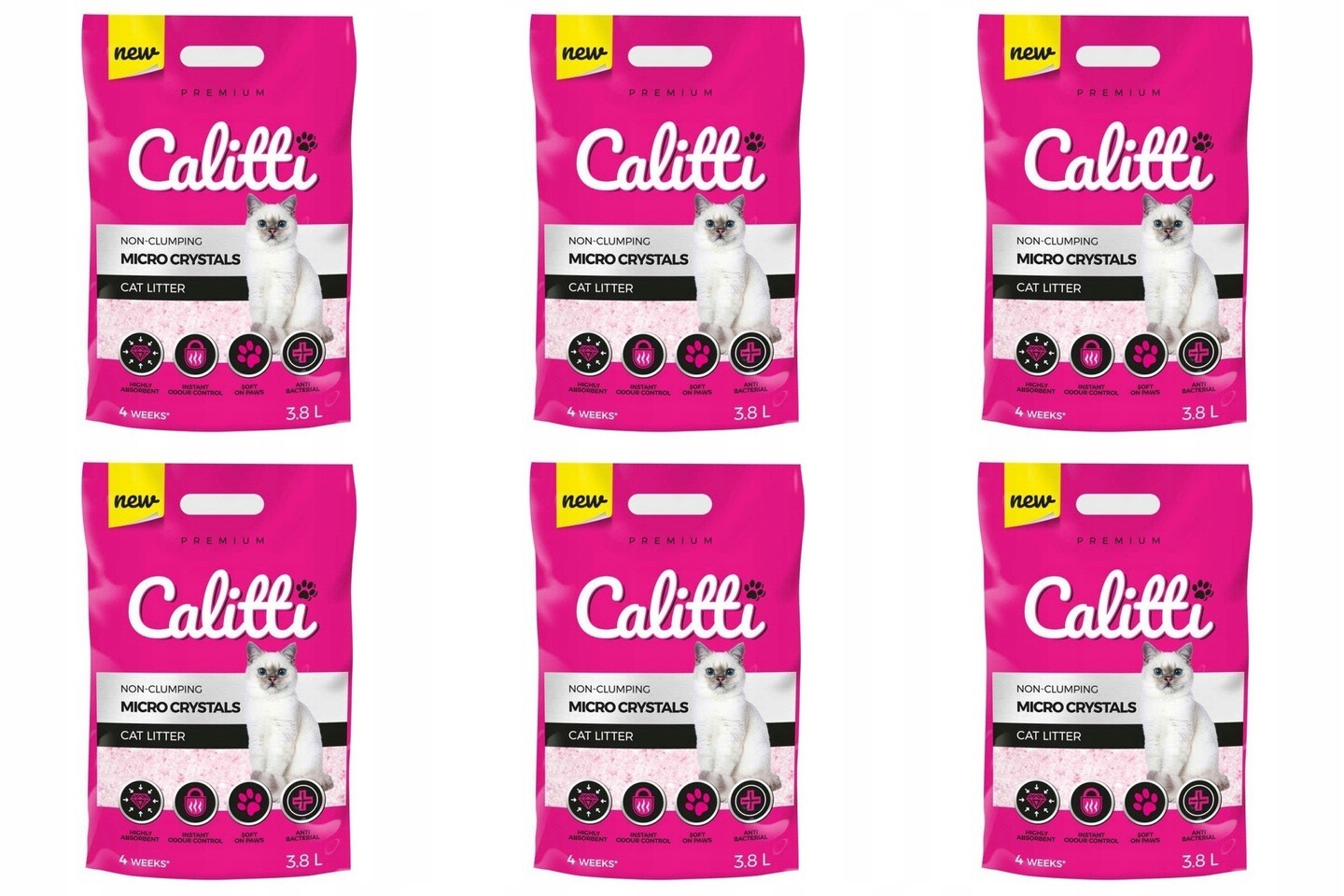 Calitti Micro Crystals Silkonové Stelivo 6 x 3,8l