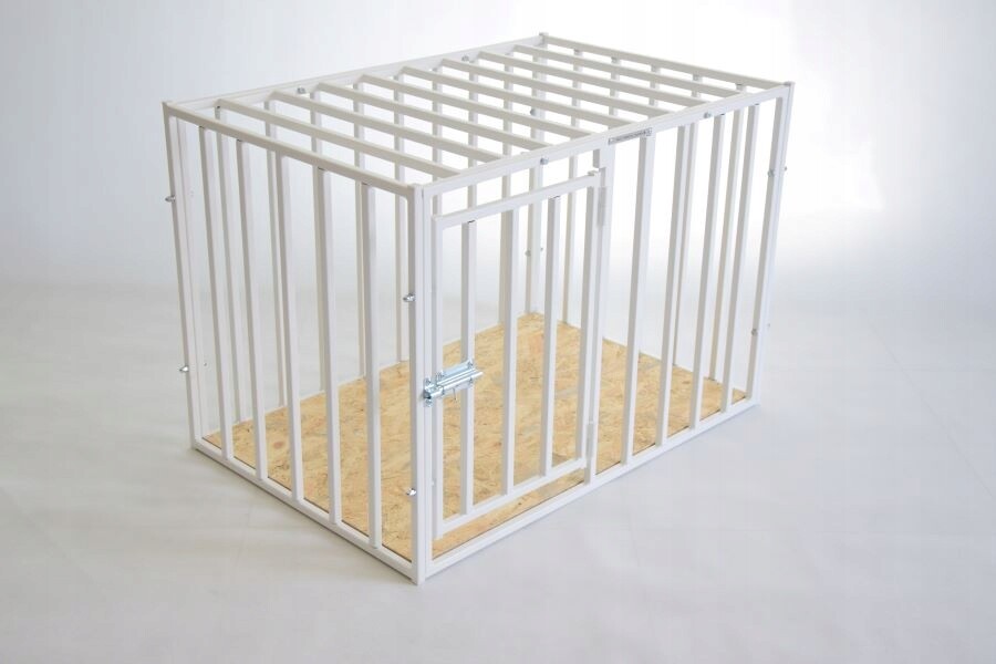 Kennelová klec kotec pro psa silná (M) bílá