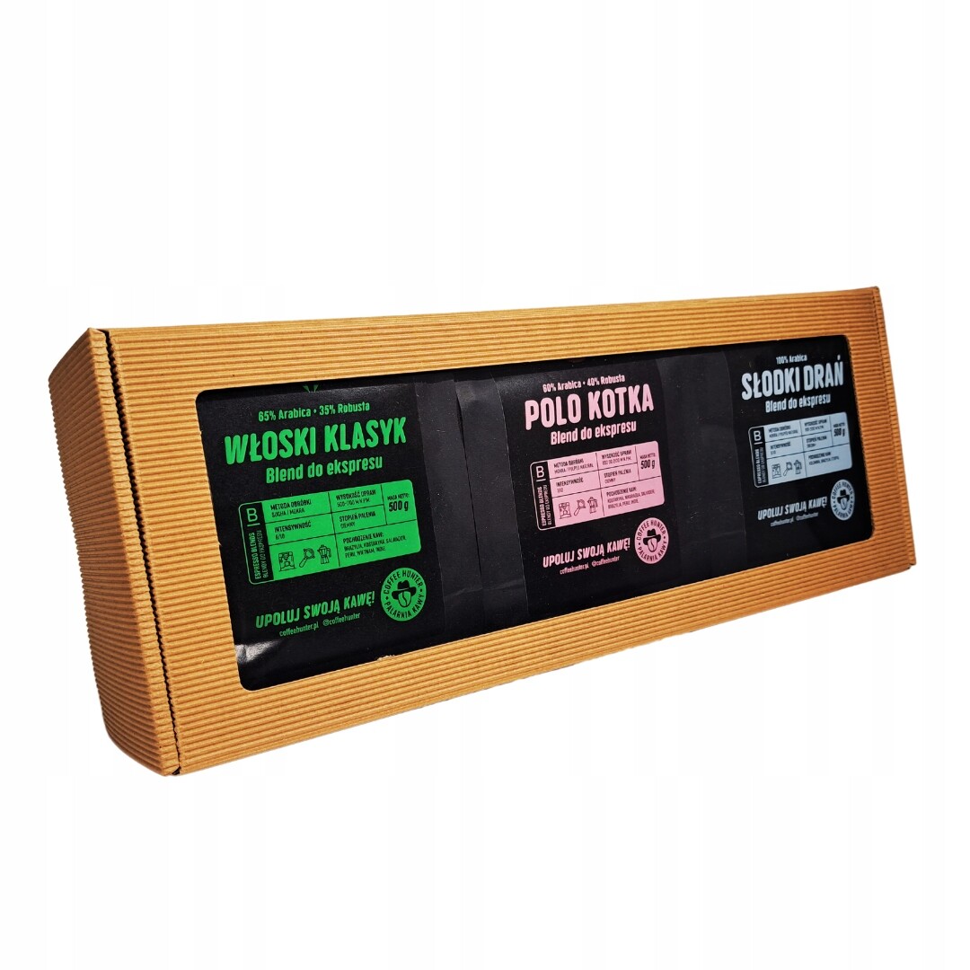 Dárková Sada Káv Blends 3 X 500 g Káva Zrnková