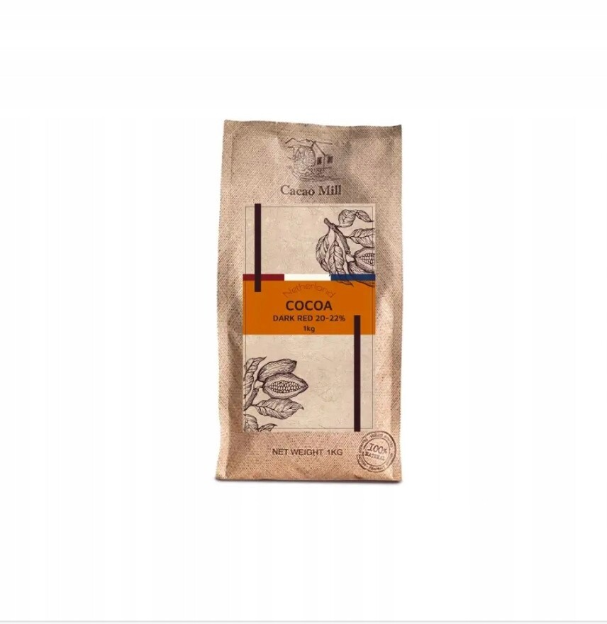 Kakao alkalizované tmavě-červené 20-22% Cacao Mill 1kg