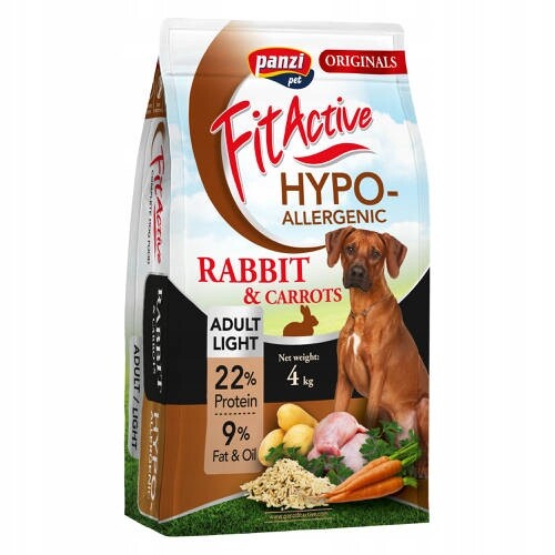 Fit Active Dog Hypoalergenní dospělý lehký králík 4 kg