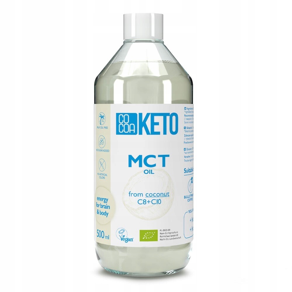 Mct olej z kokosu, doplněk stravy, Bio, 500ml, Cocoa