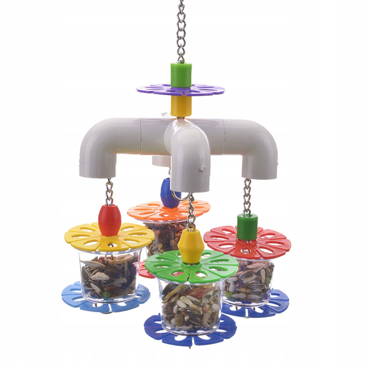 Krmítko s pamlsky – hračka na krmení pro všechny papoušky