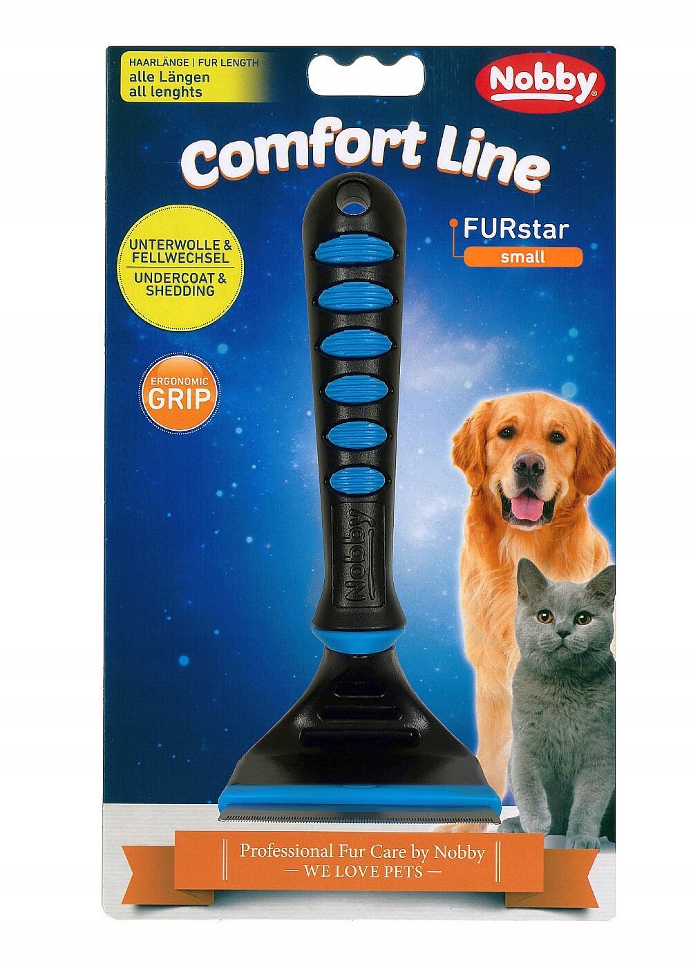 FURstar Kartáč na česání psa a kočky Nobby 50 mm