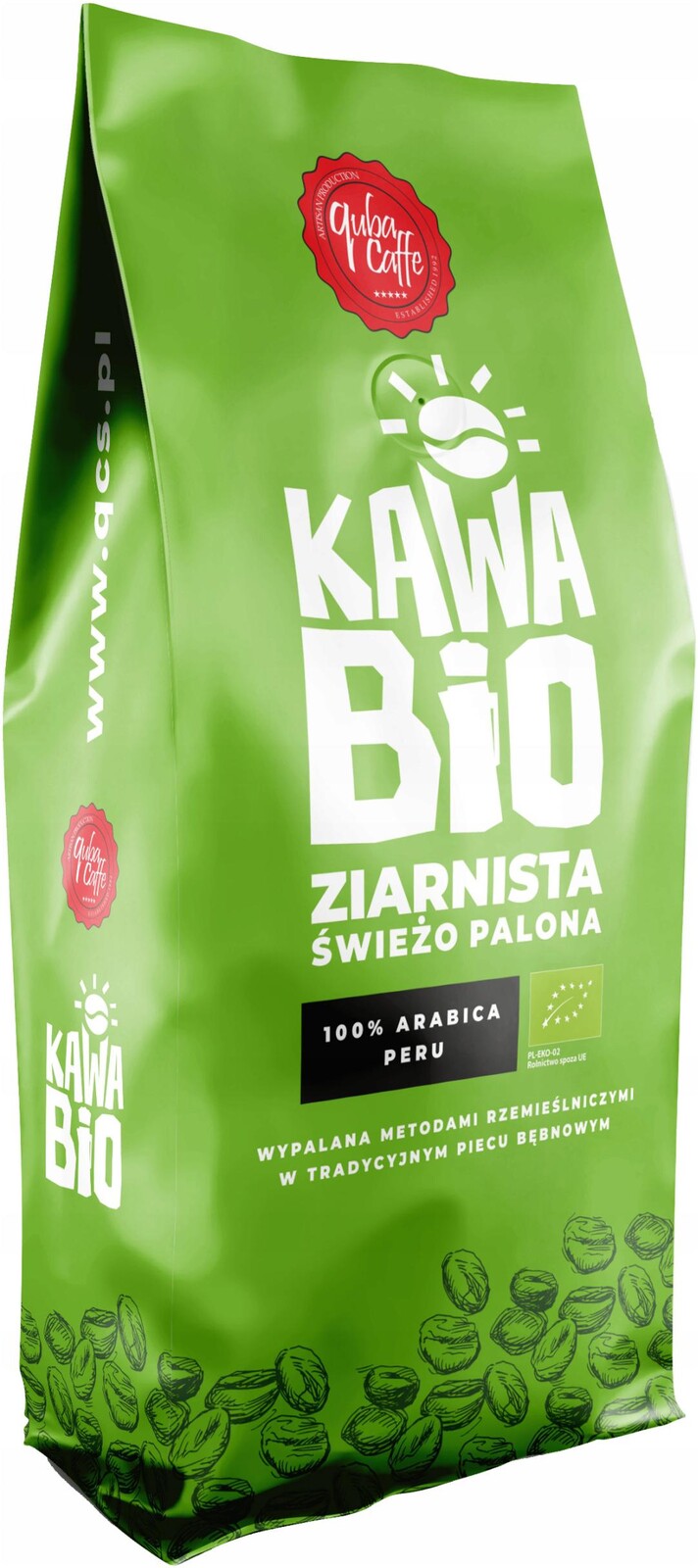 Káva zrnková Bio Peru 100% Arabica 1kg organic eko