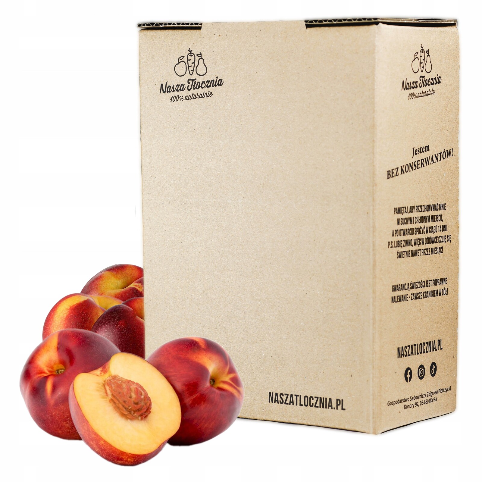 Nfc lisovaná šťáva 100% Nektarinka, nízkokalorická, Bez Cukru, bez vody 3L