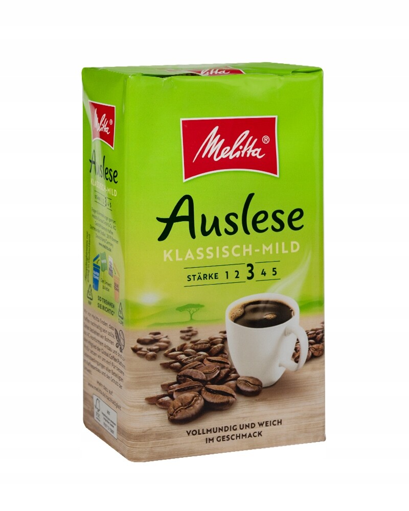 Melitta Auslese Mild Mletá Káva 500 g Výjimečná kvalita a chuť