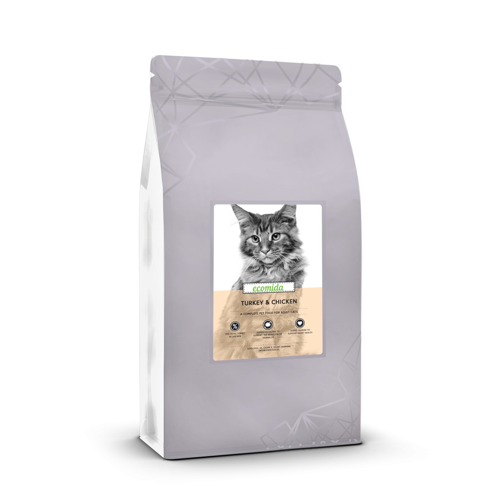 Ecomida Connoiseur Cat dospělá krůta a kuře