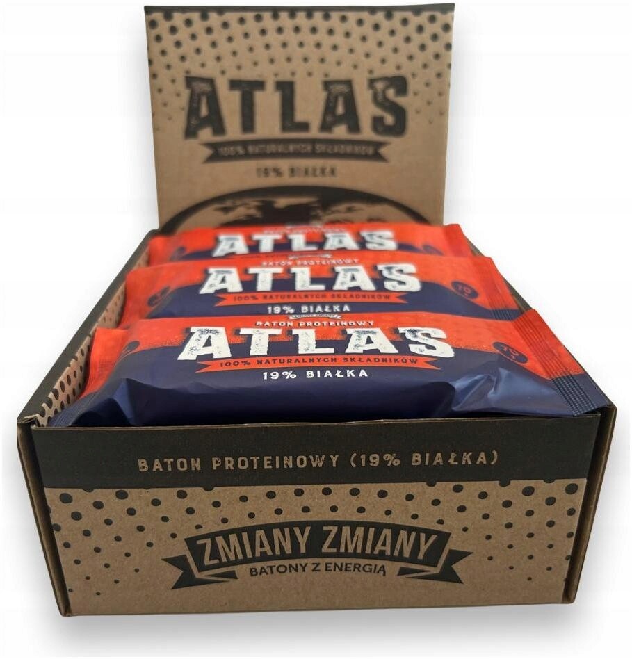 Karton 12 x proteinová tyčinka bar 70 g bez cukru 19 % fit protein s mangem Atlas