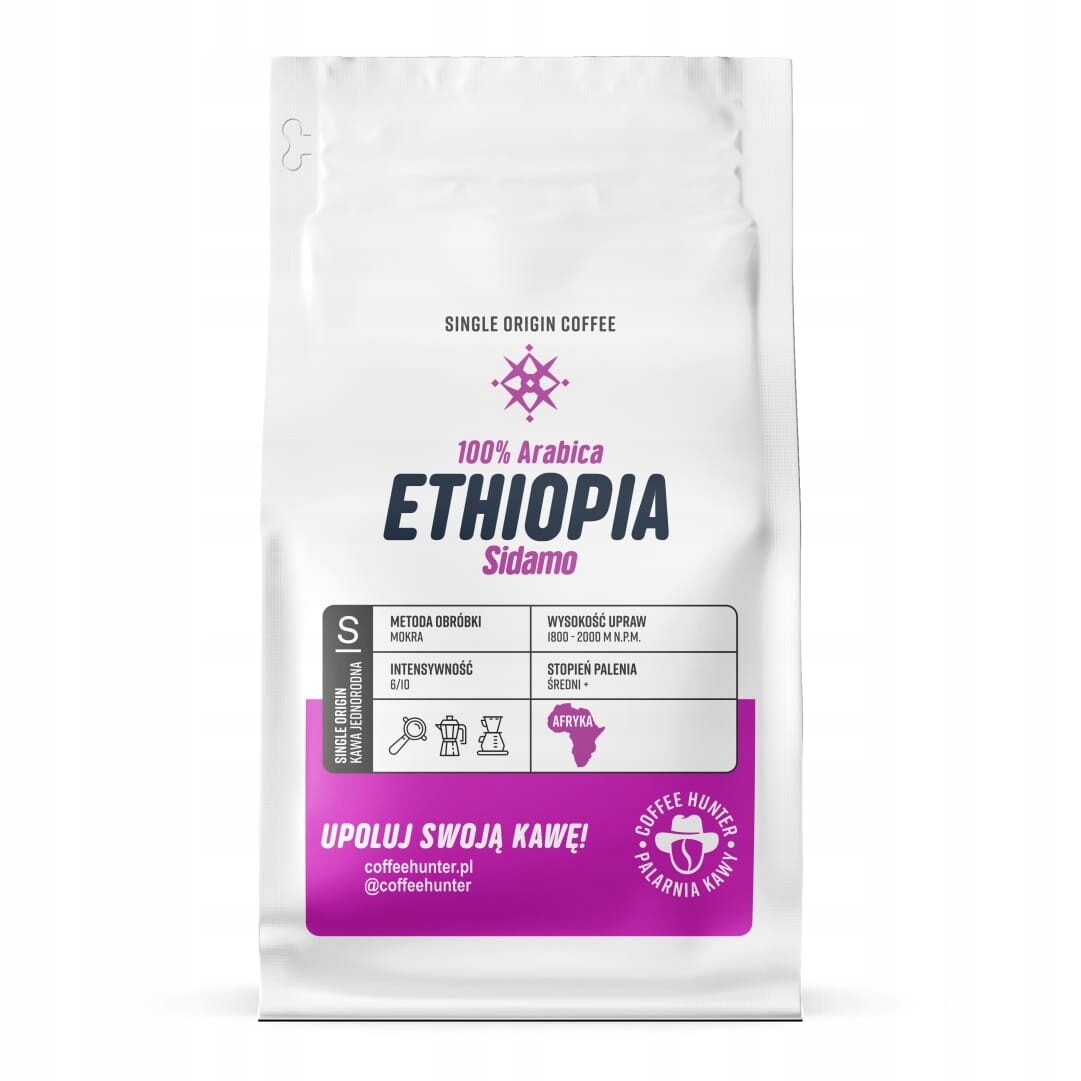 Ethiopia Sidamo Káva Zrnková 3 x 1 kg